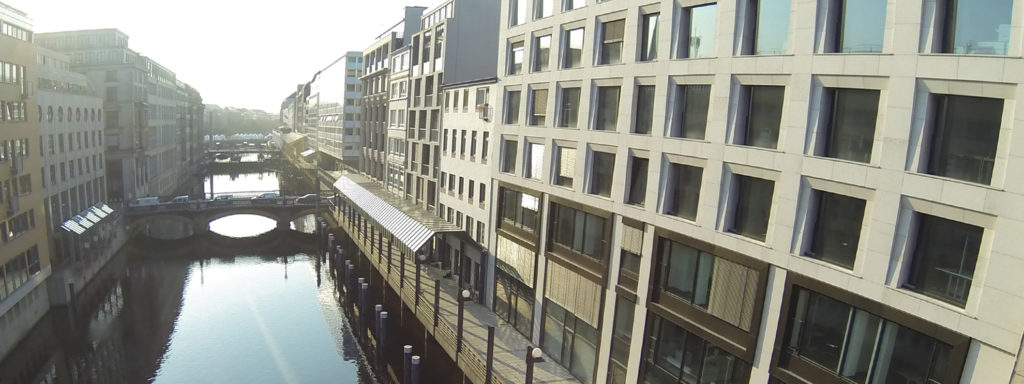 Kontorhäuser am Fleet in Hamburg